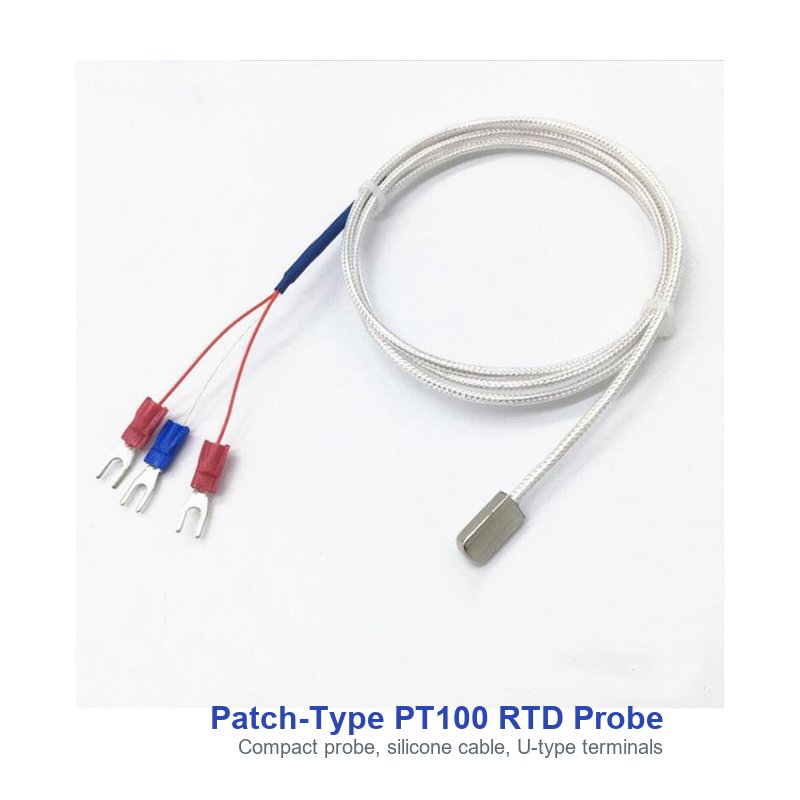 patch type pt100 rtd temperature sensor surface probe silicone cable 50 to 200c patch type pt100 rtd temperature sensor surface probe silicone cable 50 to 200c