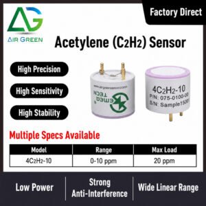 4c2h2 10 acetylene (c2h2) sensor high precision electrochemical gas detection sensor