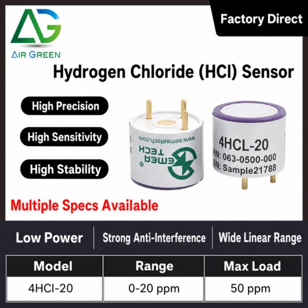 4HCl-20 Hydrogen Chloride (HCl) Sensor High Precision Electrochemical Gas Detection Sensor