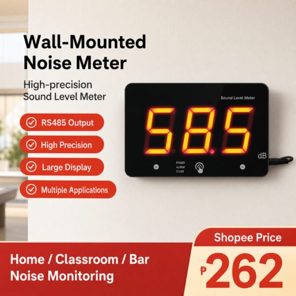Wall-Mounted Noise Meter Wall-Mounted High Precision Noise Meter High Precision Industrial Detection Product