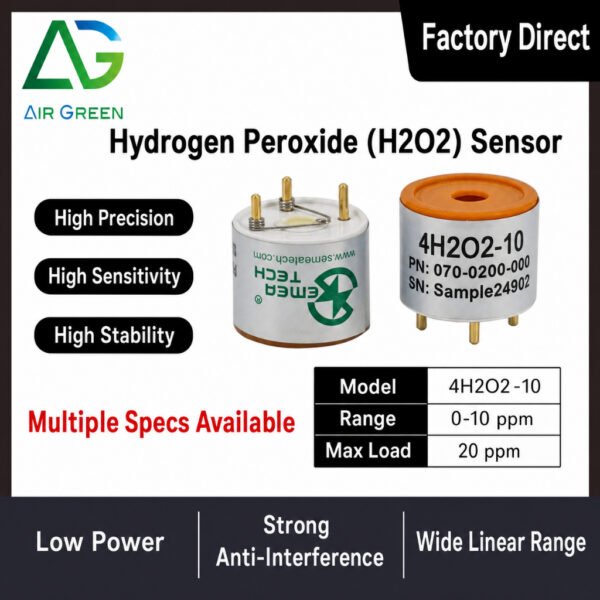 4H2O2-10 Hydrogen Peroxide (H2O2) Sensor High Precision Electrochemical Gas Detection Sensor