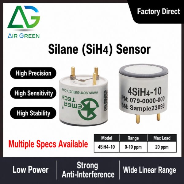 4SiH4-10 Silane (SiH4) Sensor High Precision Electrochemical Gas Detection Sensor