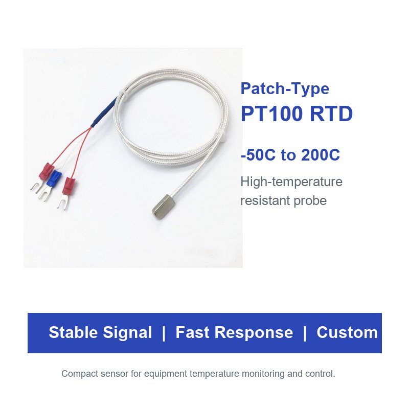 patch type pt100 rtd temperature sensor surface probe silicone cable 50 to 200c patch type pt100 rtd temperature sensor surface probe silicone cable 50 to 200c