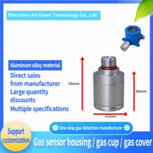 aluminum alloy gas sensor cup m20x1.5 explosion proof detector probe housing