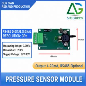 gas pressure sensor module 4 20ma rs485 pressure signal collector 3pa resolution