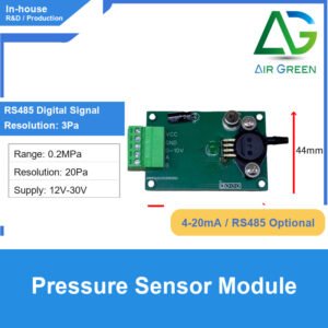 gas pressure sensor module 4 20ma rs485 pressure signal collector 3pa resolution