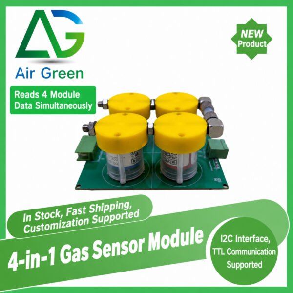 Air Green 4-in-1 Gas Sensor Module RS485 Data Acquisition Board Long Square Board Optional