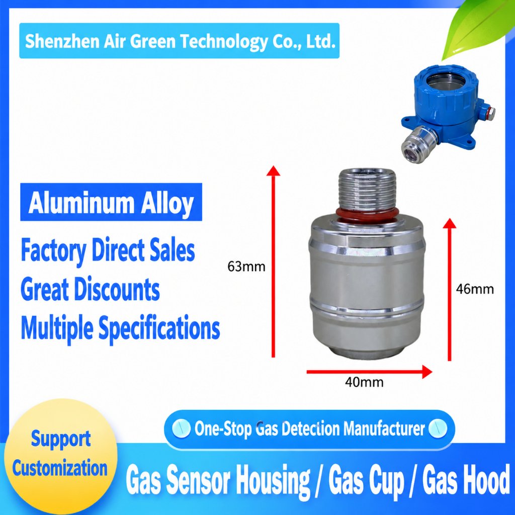 m20x1.5 aluminum alloy gas sensor chamber gas cup probe housing 40mm for gas detector accessories m20x1.5 aluminum alloy gas sensor chamber gas cup probe housing 40mm for gas detector accessories