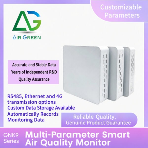 Air Green GNK9 Multi-Parameter Smart Air Quality Monitor PM2.5 CO2 TVOC Formaldehyde Detector