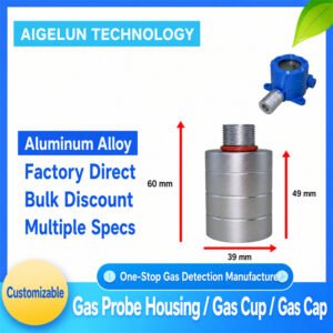 aluminum alloy gas probe housing gas cup gas sensor cap for sht30 temperature humidity sensor