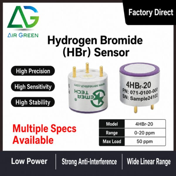 4HBr-20 Hydrogen Bromide (HBr) Sensor High Precision Electrochemical Gas Detection Sensor