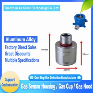 aluminum alloy gas sensor cup m20x1.5 explosion proof detector probe housing