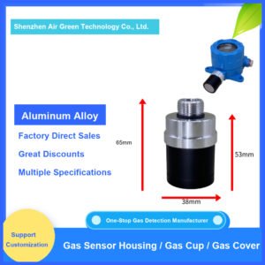 aluminum alloy gas sensor housing cup gas hood m20 probe cover for gas detector alarm accessories