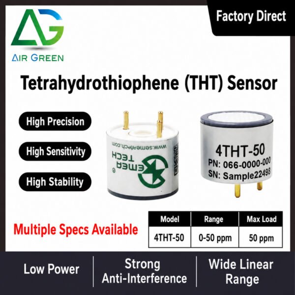 4THT-50 Tetrahydrothiophene (THT) Sensor High Precision Electrochemical Gas Detection Sensor
