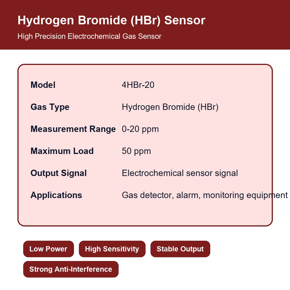 4hbr 20 hydrogen bromide (hbr) sensor high precision electrochemical gas detection sensor 4hbr 20 hydrogen bromide (hbr) sensor high precision electrochemical gas detection sensor