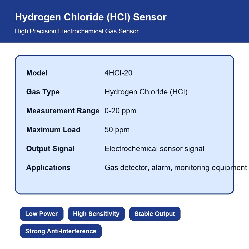4hcl 20 hydrogen chloride (hcl) sensor high precision electrochemical gas detection sensor 4hcl 20 hydrogen chloride (hcl) sensor high precision electrochemical gas detection sensor