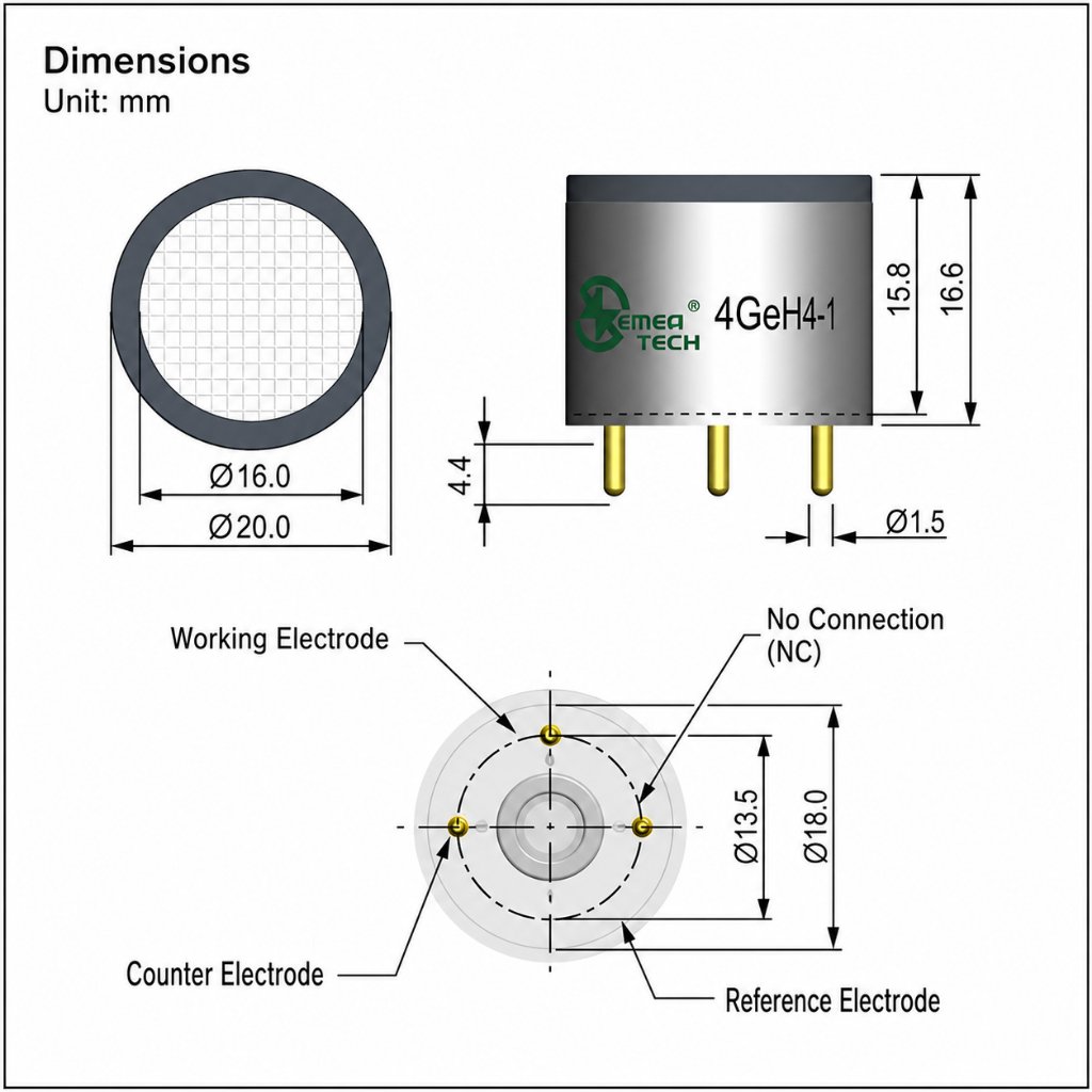 4geh4 1 germane (geh4) sensor high precision electrochemical gas detection sensor 4geh4 1 germane (geh4) sensor high precision electrochemical gas detection sensor