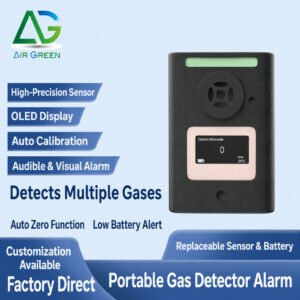 portable multi gas detector alarm co o2 h2s combustible toxic gas monitor