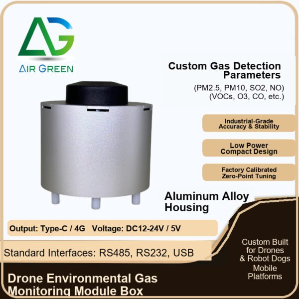 Custom Drone Robot Dog Air Quality Gas Monitoring Module Pump-Suction Detector