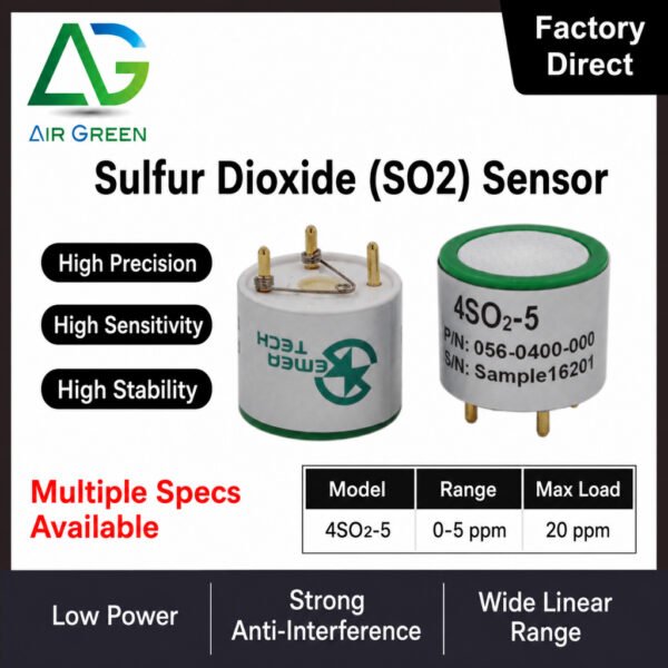 4SO2-5 Sulfur Dioxide (SO2) Sensor High Precision Electrochemical Gas Detection Sensor