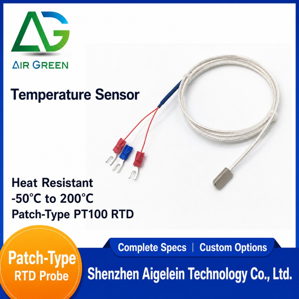 patch type pt100 rtd temperature sensor surface probe silicone cable 50 to 200c patch type pt100 rtd temperature sensor surface probe silicone cable 50 to 200c
