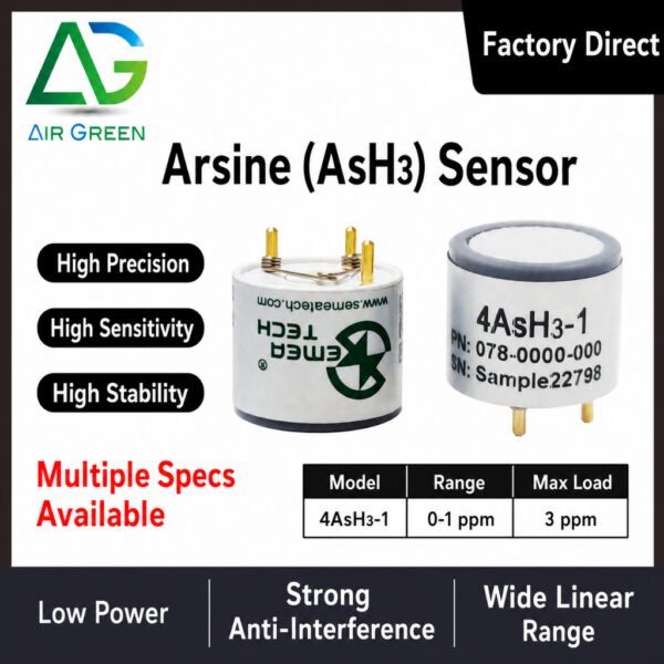 4AsH3-1 Arsine (AsH3) Sensor High Precision Electrochemical Gas Detection Sensor