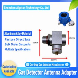 industrial gas detector antenna adapter aluminum alloy alarm light connector accessory for fixed gas detector