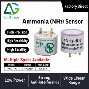 4nh3 100 ammonia (nh3) sensor high precision electrochemical gas detection sensor