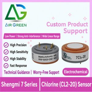 air green shengmi 7cl2 20 chlorine cl2 electrochemical gas sensor 20ppm for industrial gas detector alarm