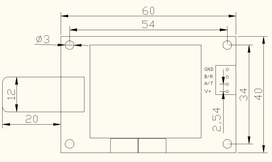 Airgreen Prepares GN25 Noise Monitoring Module for GB 12523-2025 GN25 noise monitoring module dimensions drawing