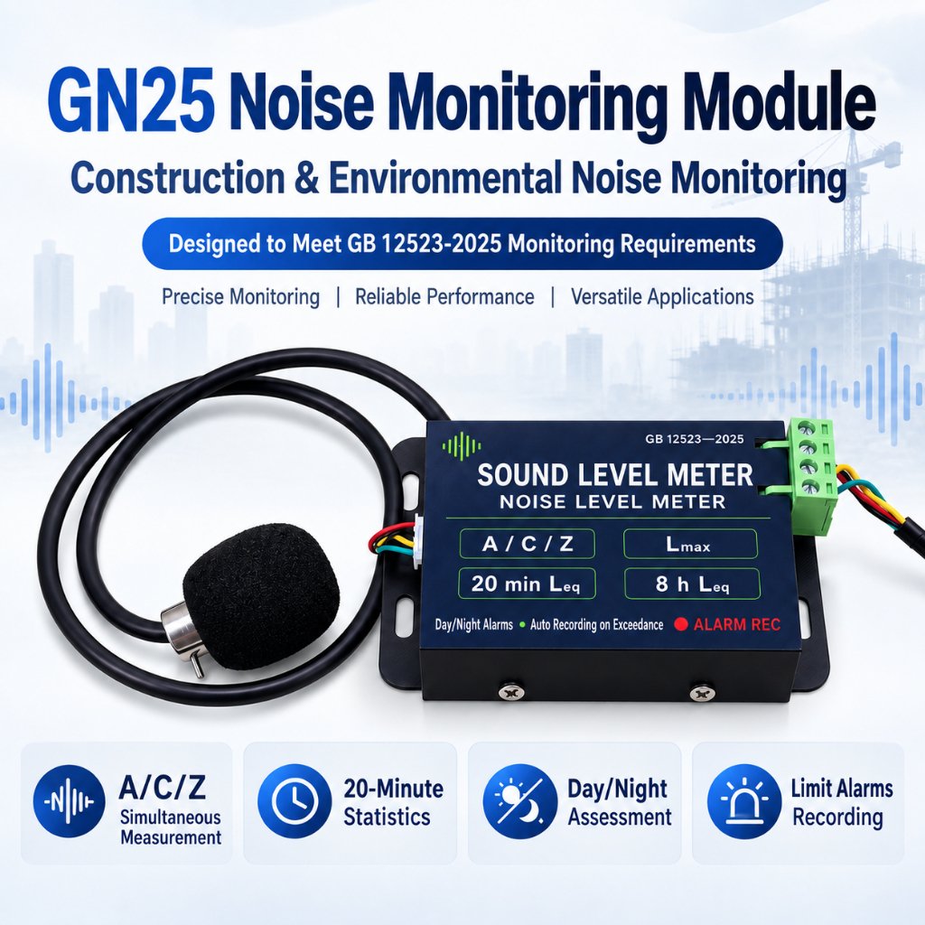 industrial noise level monitoring module, 9 24v rs485 a/c/z sound level meter