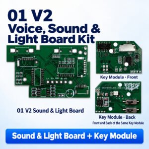 01 V2 Sound & Light Main Board / Key Module / Red Li-ion Conversion Board with Data Transfer