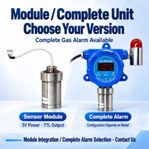 laser methane ch4 sensor, 5v ttl module / led gas alarm, 0 100% vol