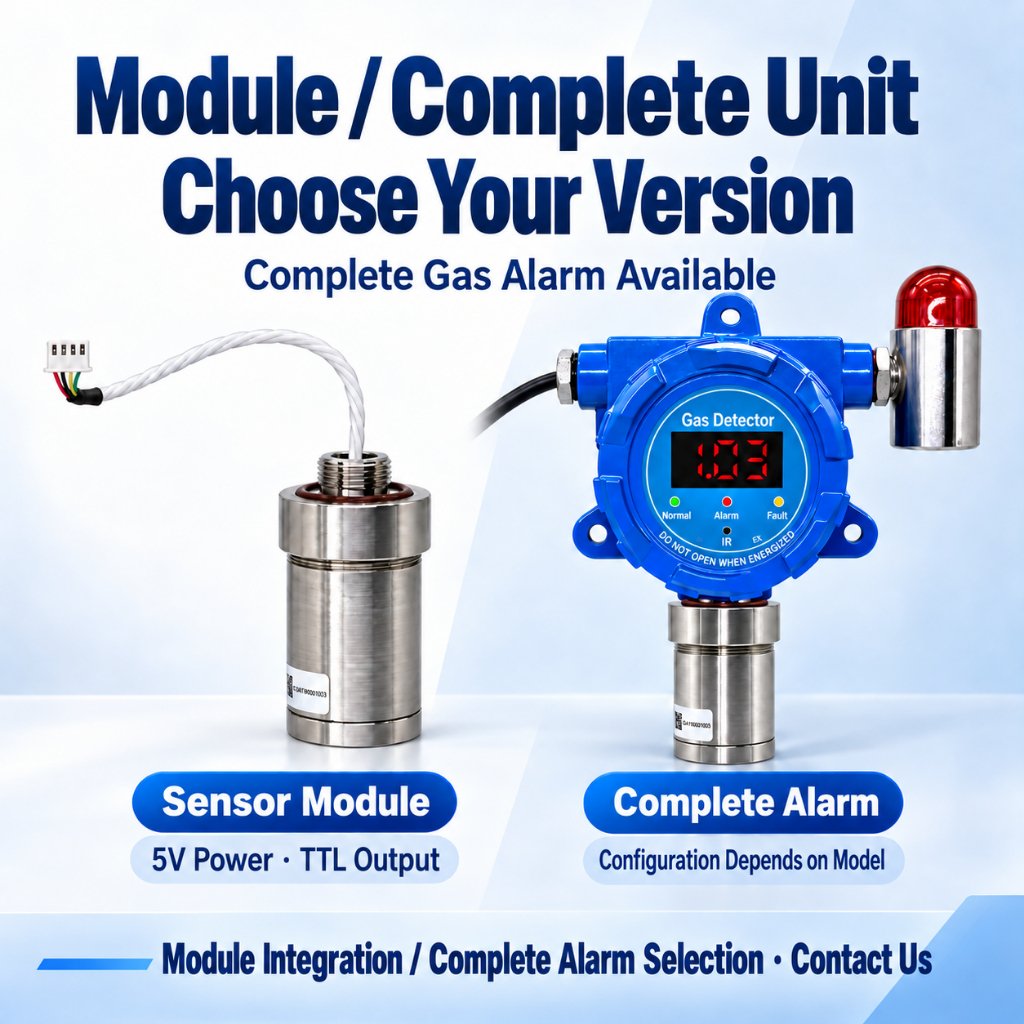 laser methane ch4 sensor, 5v ttl module / led gas alarm, 0 100% vol